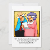 おもしろいバースデーパーティ招待状 招待状 (正面)