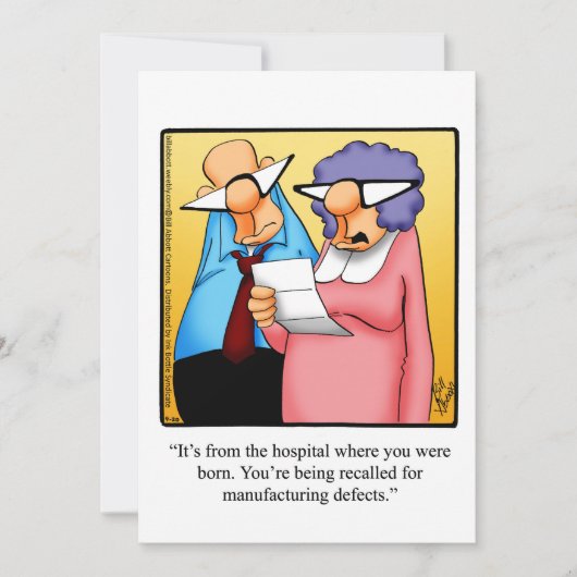 おもしろいバースデーパーティ招待状 招待状 (正面)