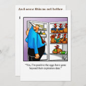 おもしろいバースデーパーティ招待状 招待状 (正面/裏面)