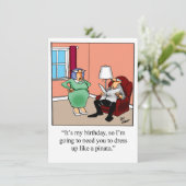 おもしろいバースデーパーティ招待状 招待状 (スタンド正面)