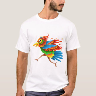 .おもしろいバード Tシャツ