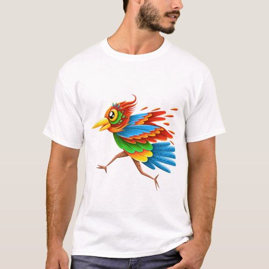 .おもしろいバード Tシャツ (正面)