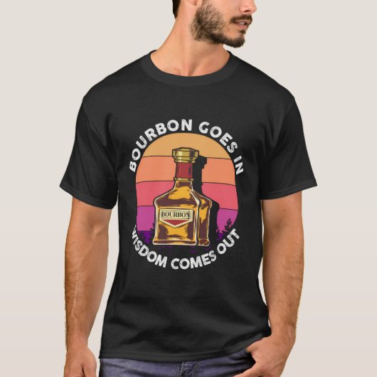 おもしろいバーボンがウィスキー来スコット Tシャツ (正面)