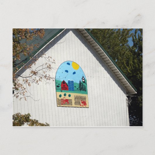 おもしろいバーンキルト ポストカード (正面)