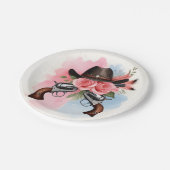 おもしろいバーンハットファームフィルムウサカウボーイジェンダーリビール ペーパープレート (アングル)