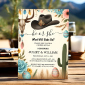 おもしろいバーンハットファームフィルムウサカウボーイジェンダーリビール 招待状