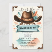 おもしろいバーンハットファームフィルムUsaカウボーイジェンダーの表示 招待状 (正面)