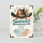 おもしろいバーンハットファームフィルムUsaカウボーイジェンダーの表示 招待状 (スタンド正面)