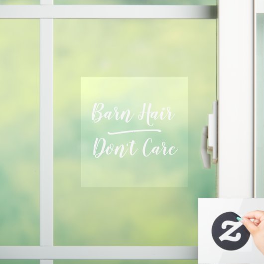 おもしろいバーンヘアドー気にランチファームカントリーホース ウィンドウサイン (ホーム)