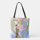 おもしろいバ吹ブルガムのキリン液スワールブルー トートバッグ (裏面)