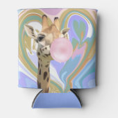 おもしろいバ吹ブルガムのキリン液スワールブルー 缶クーラー (正面)