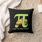 おもしろいパイとパイの日が大好き クッション (ブランケット)