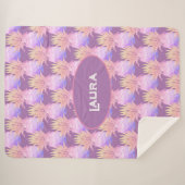 おもしろいパイナップルパターン シェルパブランケット (正面(横))