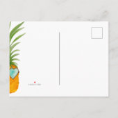 おもしろいパイナップルホーム甘い家の動き 案内ポストカード (裏面)