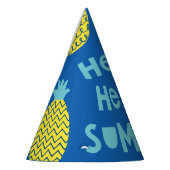 おもしろいパイナップルヴィンテージカードデザイン パーティーハット (左)