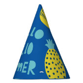 おもしろいパイナップルヴィンテージカードデザイン パーティーハット (右)