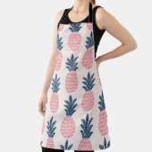 おもしろいパイナップル継ぎ目無し模様 エプロン (インサイチュ)