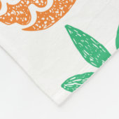 おもしろいパイナップル継ぎ目無し模様 フリースブランケット (角)