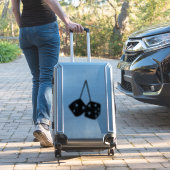 おもしろいパイロット機飛行機ふわふわファジーサイコロ シール (スーツケースインサイチュ)