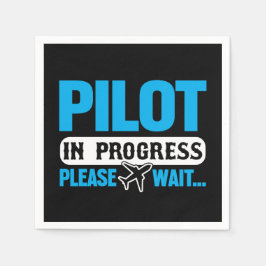おもしろいパイロット スタンダードカクテルナプキン