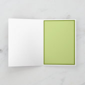 おもしろいパウボカドAVOカドル誕生日グリーティングカード カード (内部)