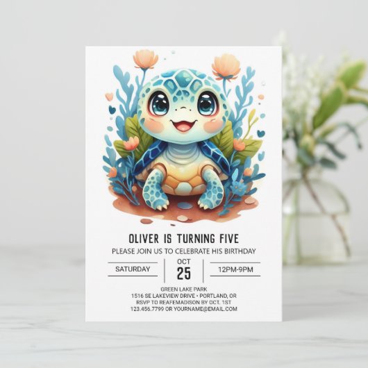 おもしろいパカスタムステル誕生日 招待状 (スタンド正面)