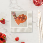 おもしろいパスタナプキン 縁ありカクテルナプキン (インサイチュ)