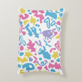 おもしろいパステルカラフル鮮やか形状 アクセントクッション (裏面(縦))