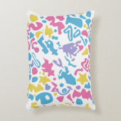 おもしろいパステルカラフル鮮やか形状 アクセントクッション (正面(垂直))