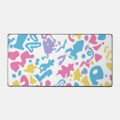 おもしろいパステルカラフル鮮やか形状 デスクマット (正面)