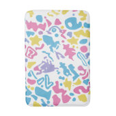 おもしろいパステルカラフル鮮やか形状 バスマット (正面縦)