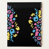 おもしろいパステルカラフル鮮やか形状 プランナー手帳 (裏面)