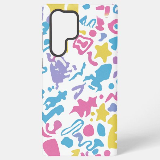 おもしろいパステルカラフル鮮やか形状 SAMSUNG GALAXYケース (裏面)
