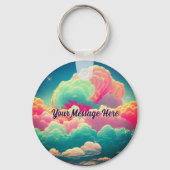 おもしろいパステルコットンキャンディクラウド キーホルダー (裏面)