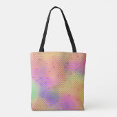 おもしろいパステルピンクとオレンジマーメイドパタはかりで測ーン トートバッグ (裏面)