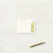 おもしろいパステル思考アットコーヒータイムスタックカップ ポストイット (デスク上)