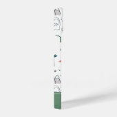 おもしろいパステル恐竜のシーンパターン iPhoneケース (右側面)