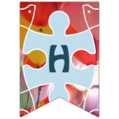 おもしろいパズルバルーンハッピーバースデー バンティングフラッグ (第2の旗)