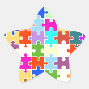 おもしろいパズル 星シール