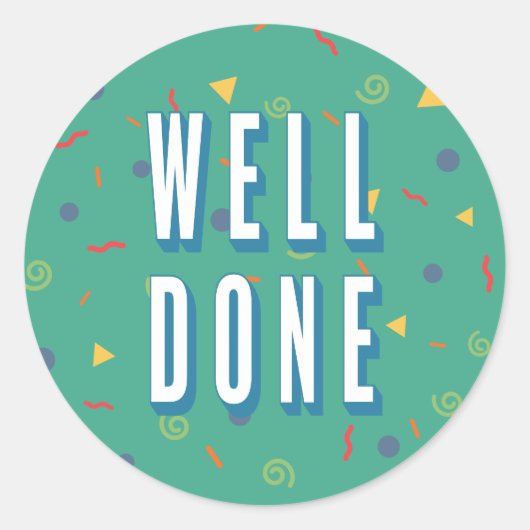 おもしろいパターンが良くなった ラウンドシール (正面)