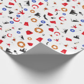 おもしろいパターンのトルコ文化項目 ラッピングペーパー (角)