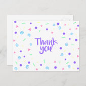 おもしろいパターンサンキューカード ポストカード (正面/裏面)