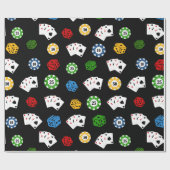 おもしろいパターンパーティーラップ紙 ラッピングペーパー (フラット)