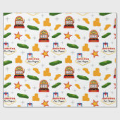 おもしろいパターンパーティーラップ紙 ラッピングペーパー (フラット)