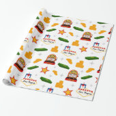 おもしろいパターンパーティーラップ紙 ラッピングペーパー (アンロールド)