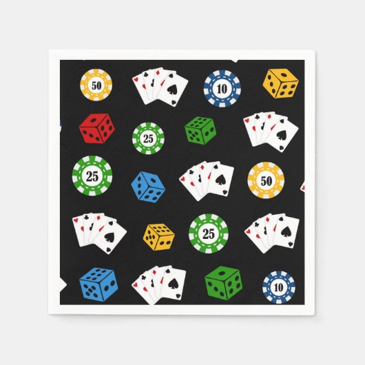 おもしろいパターンパーティー紙ナプキン スタンダードカクテルナプキン (正面)