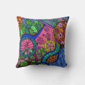 おもしろいパターン! 毎日のクールな枕 クッション (裏面)