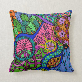 おもしろいパターン! 毎日のクールな枕 クッション