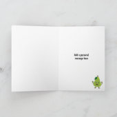 おもしろいパニックPear -ストレス誕生日/大事な行事 カード (内部)