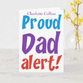 おもしろいパパおめでとう カード (黄色い花)